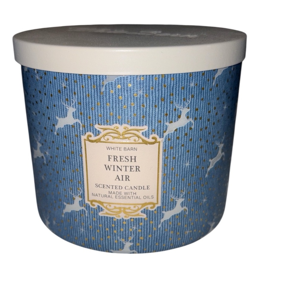 Bath & Body Works 3 wick candle Fresh Winter Air scent 14.5 oz new in package